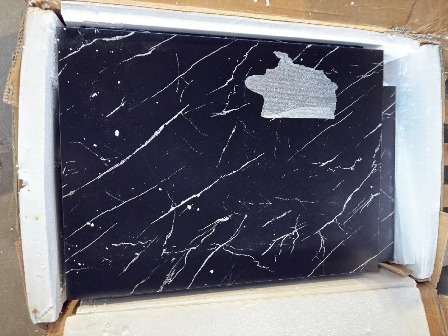 Black Marble Dining Table - photo 3