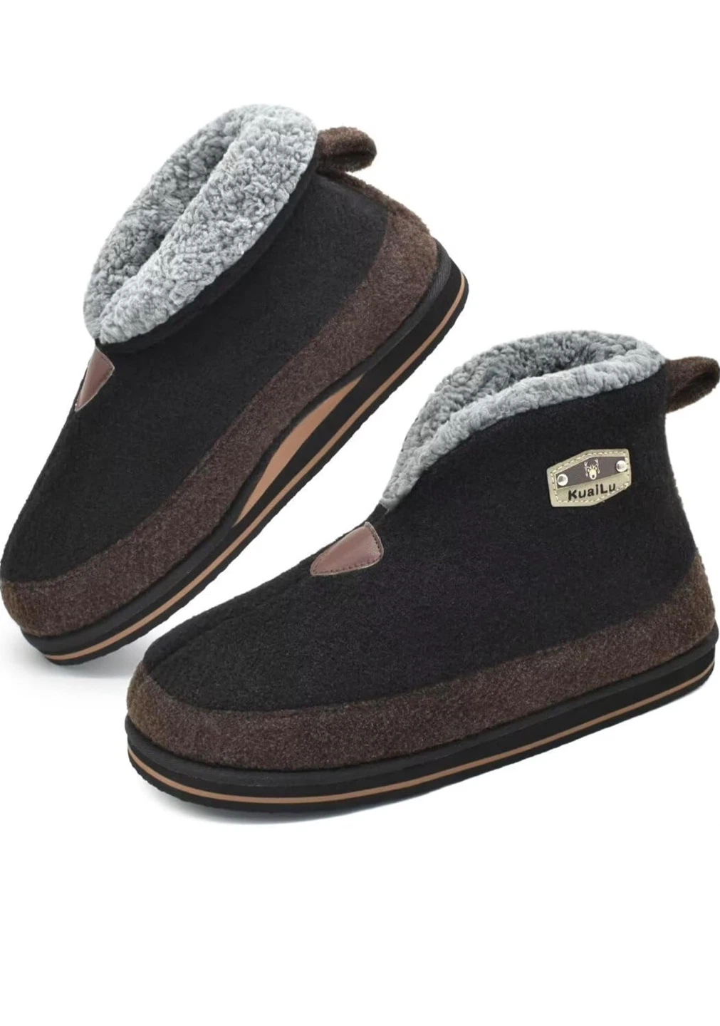 New KUAILU Men's Ankle Boot Slippers US 12
