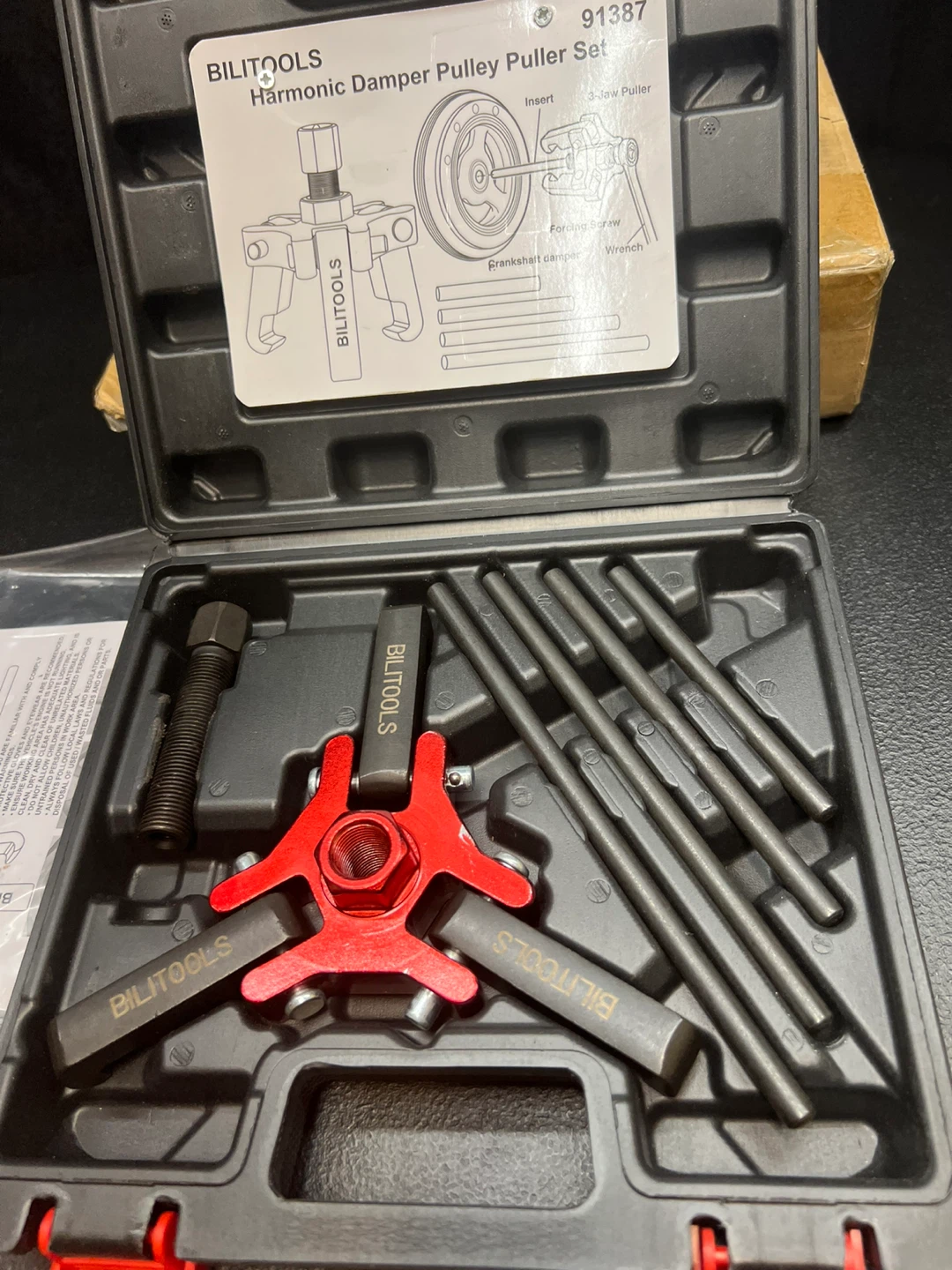 Bilitools Harmonic Damper Pulley Puller Set - Like New! - photo 2