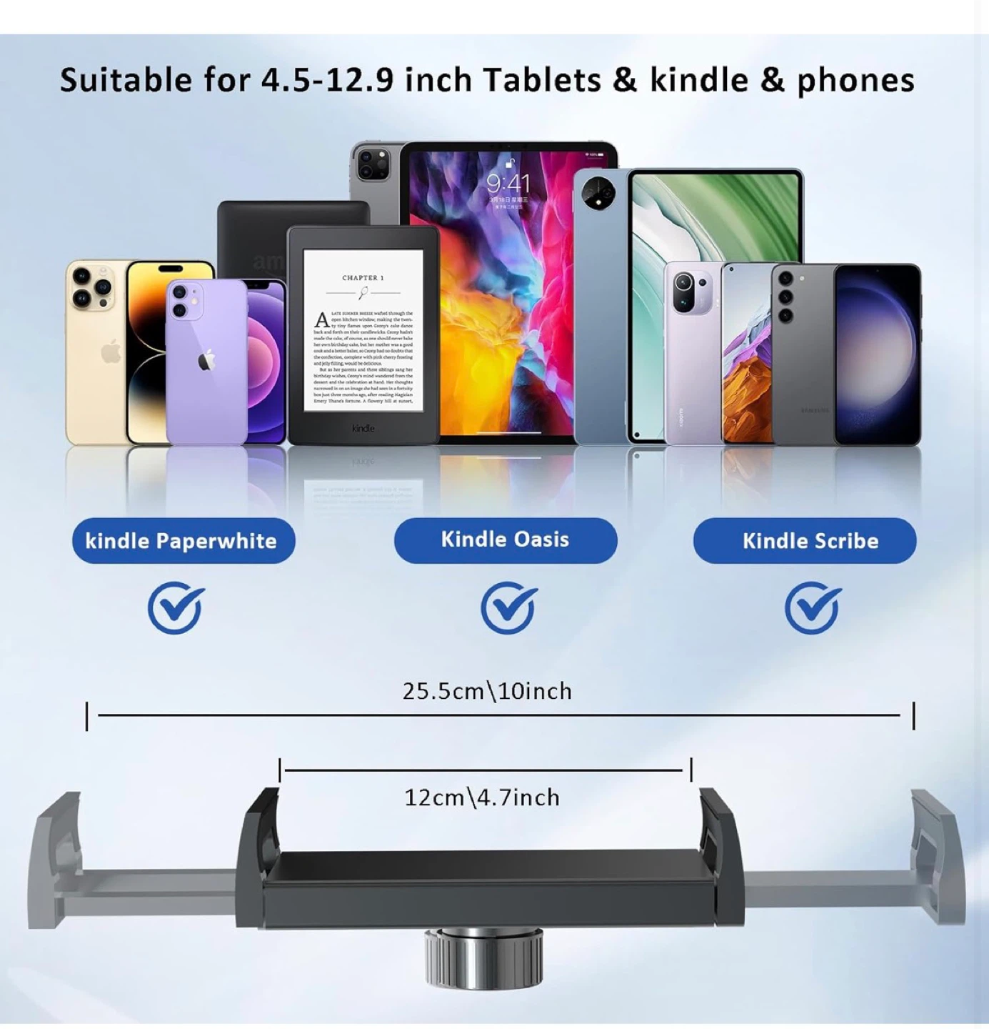 Adjustable Tablet/Phone Bed Mount Holder - photo 3