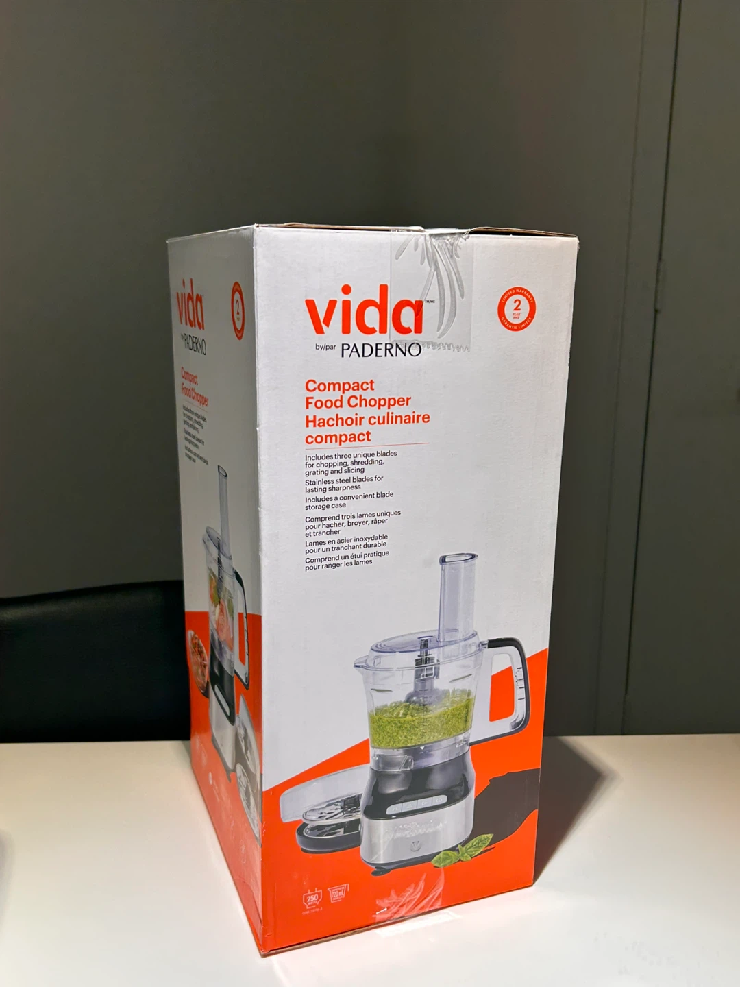 Brand new PADERNO Compact 3 cup mini food chopper - photo 3