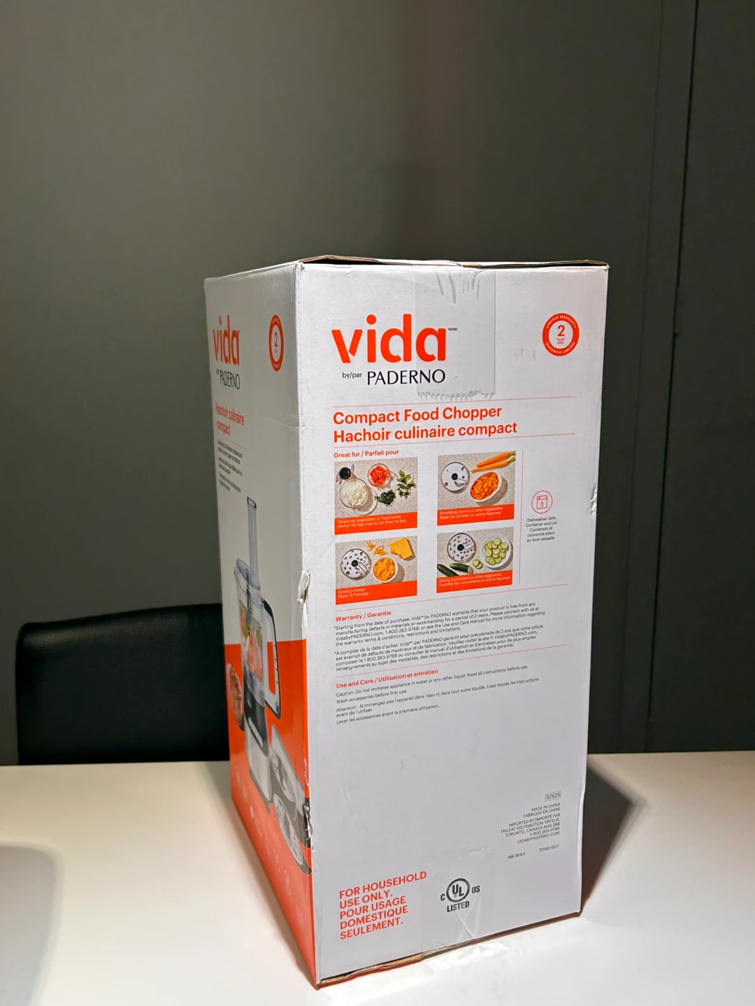 Brand new PADERNO Compact 3 cup mini food chopper - photo 2