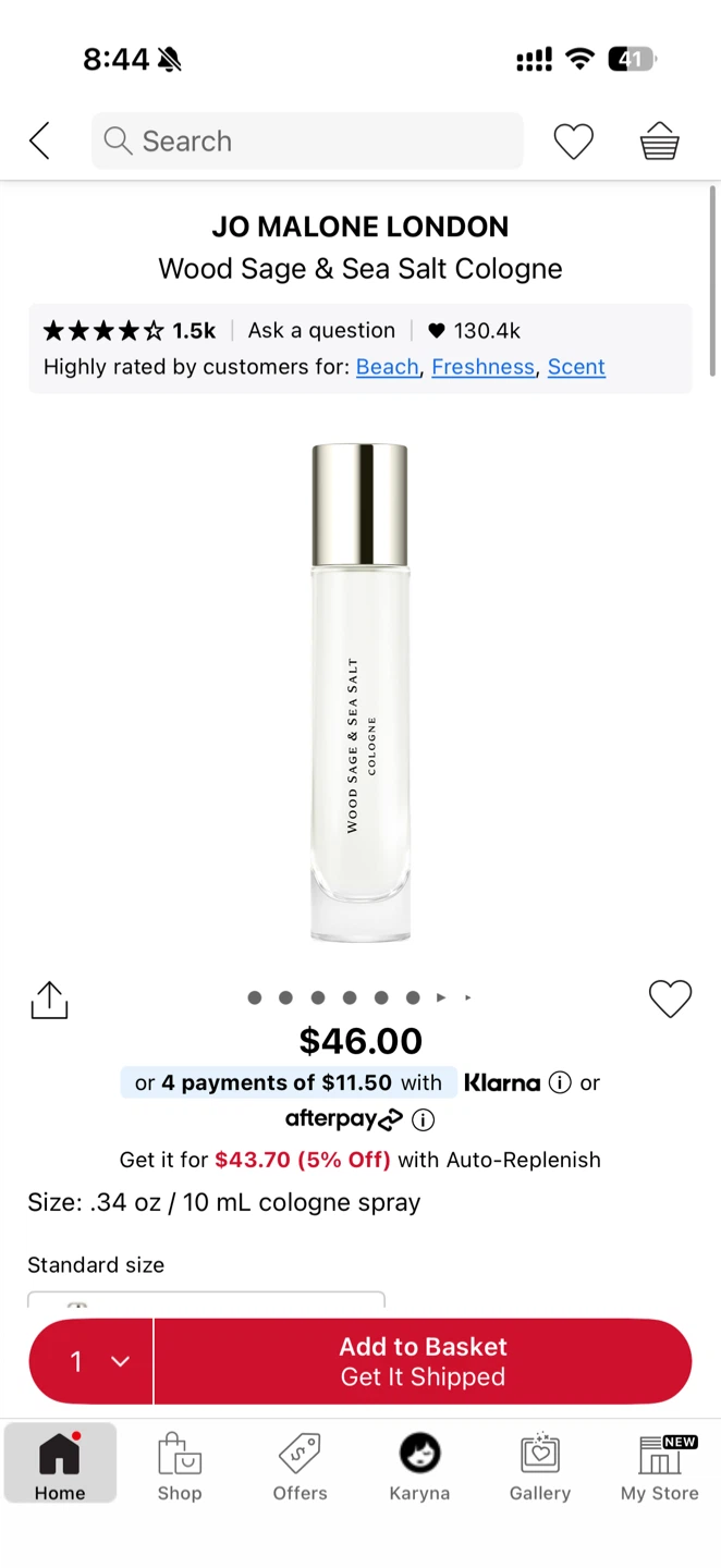 Jo Malone Wood Sage & Sea Salt Cologne Set - photo 2