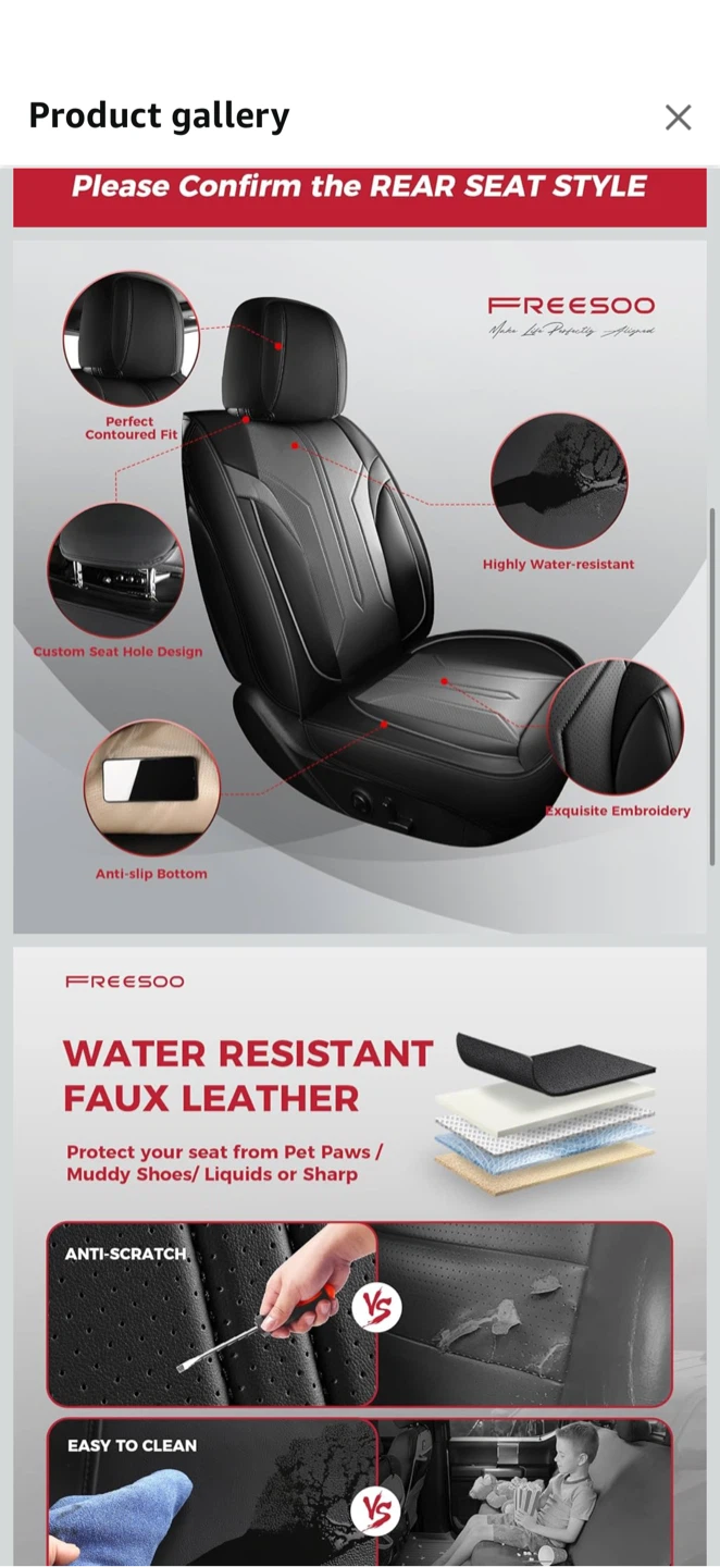 FREESOO Seat Covers – RAM 1500 / 2500 / 3500 - photo 3