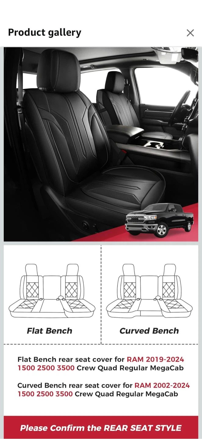 FREESOO Seat Covers – RAM 1500 / 2500 / 3500 - photo 2