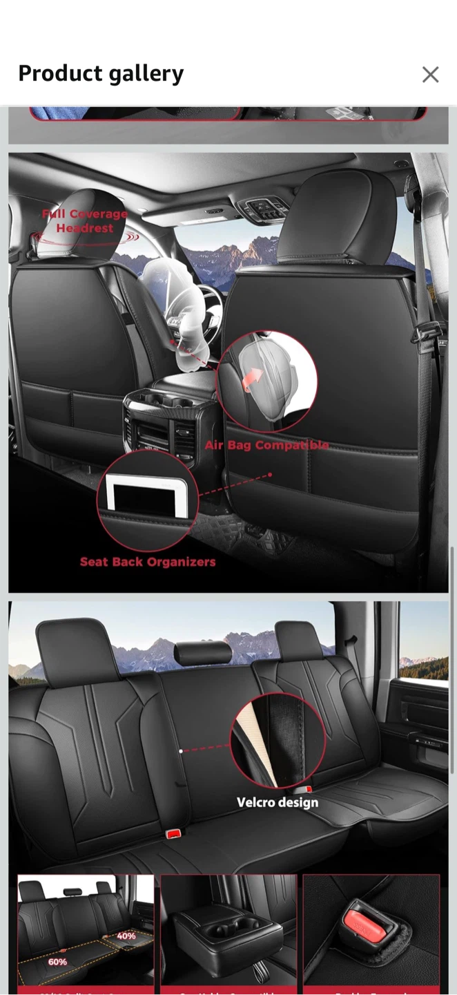 FREESOO Seat Covers – RAM 1500 / 2500 / 3500 - photo 4