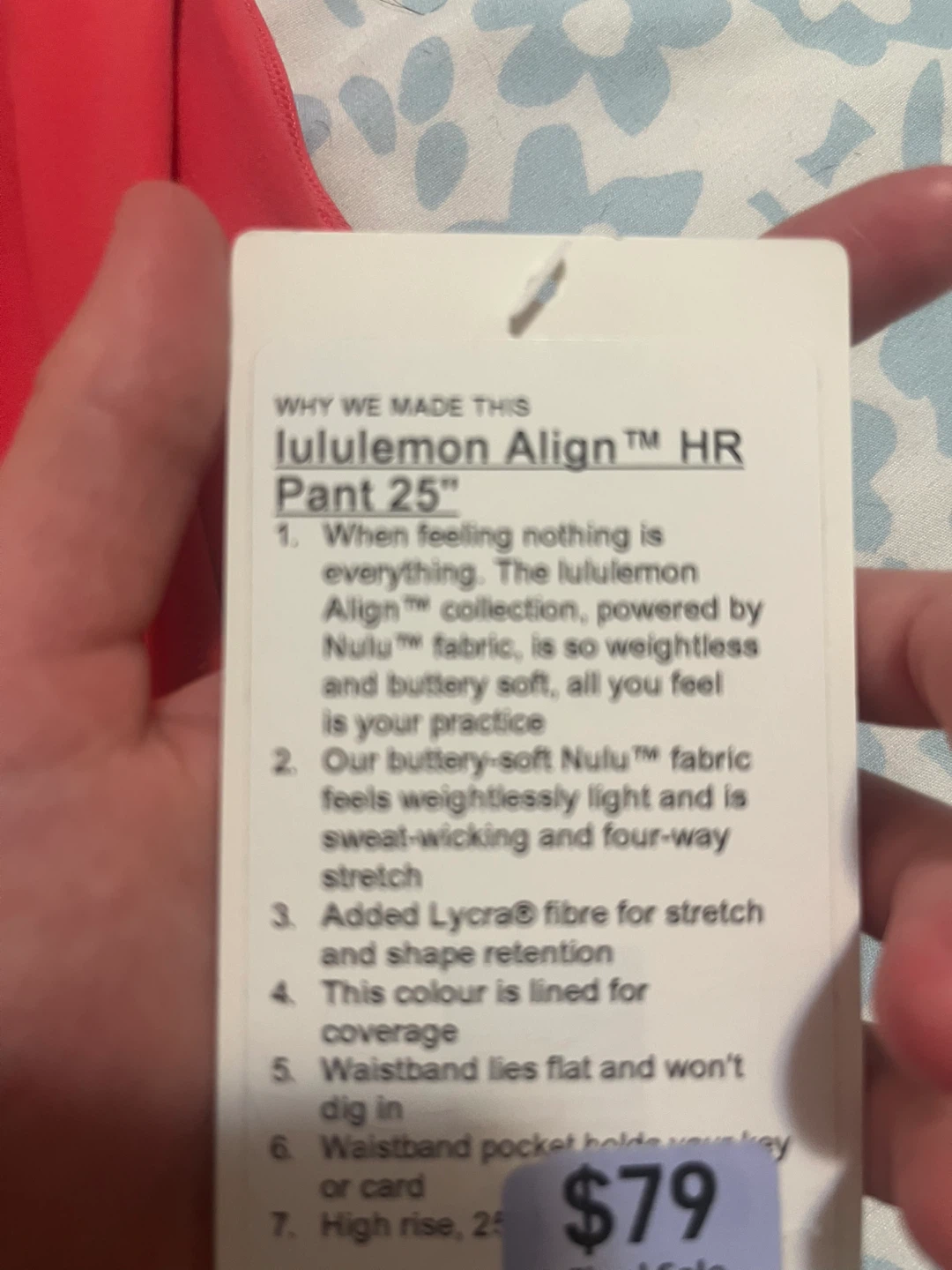 Lululemon Align HR Pant 25" Red and purple - photo 4