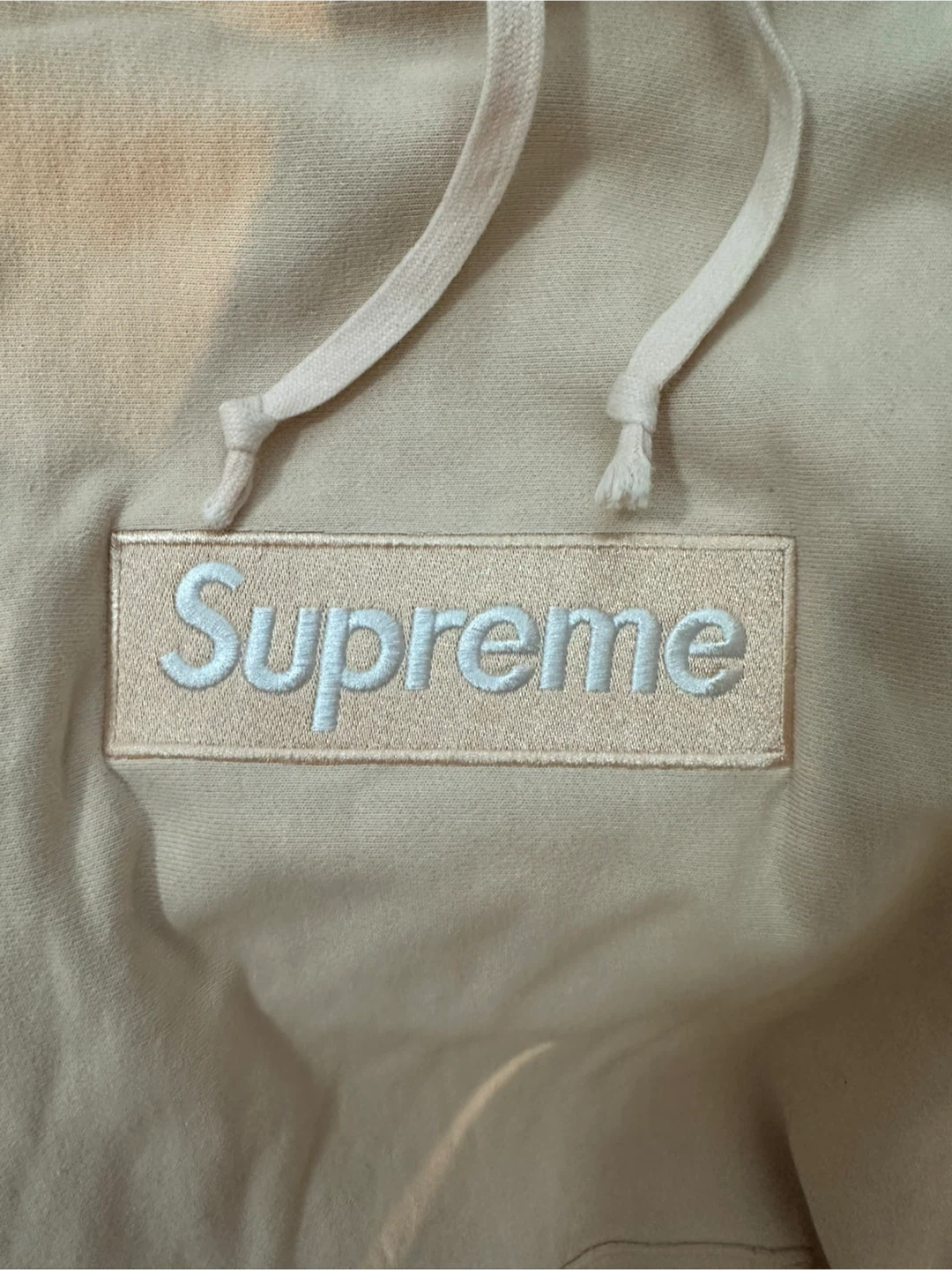 Supreme Box Logo Hoodie (Peach - Large)