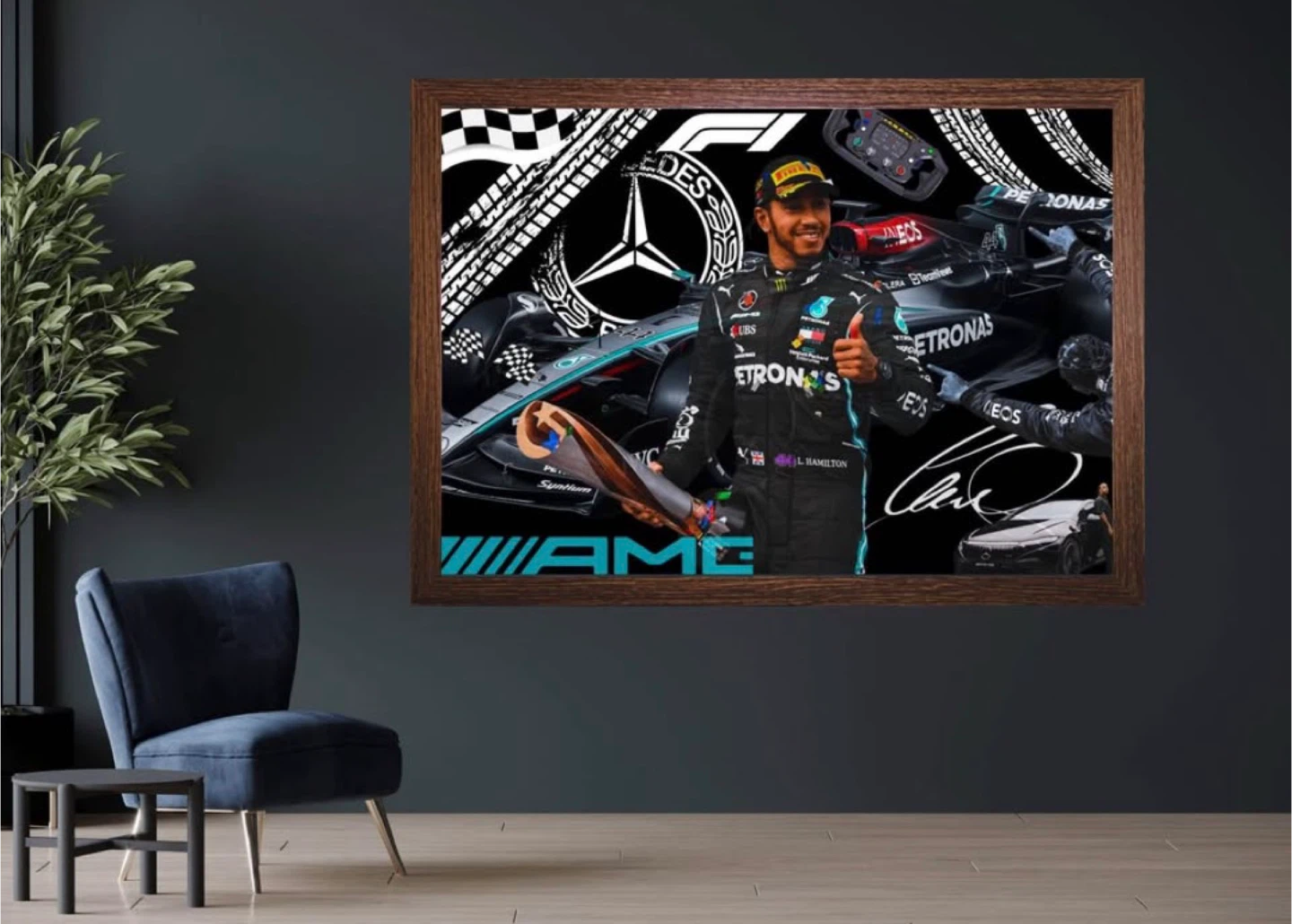 Lewis Hamilton wall art