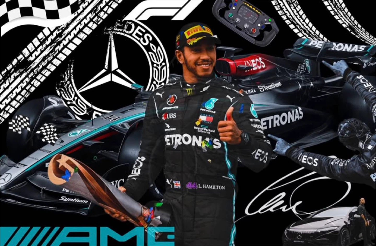 Lewis Hamilton wall art - photo 2