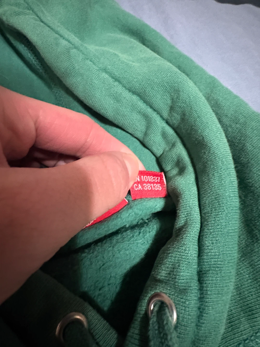 Supreme Hoodie - Green, Size Medium - photo 5