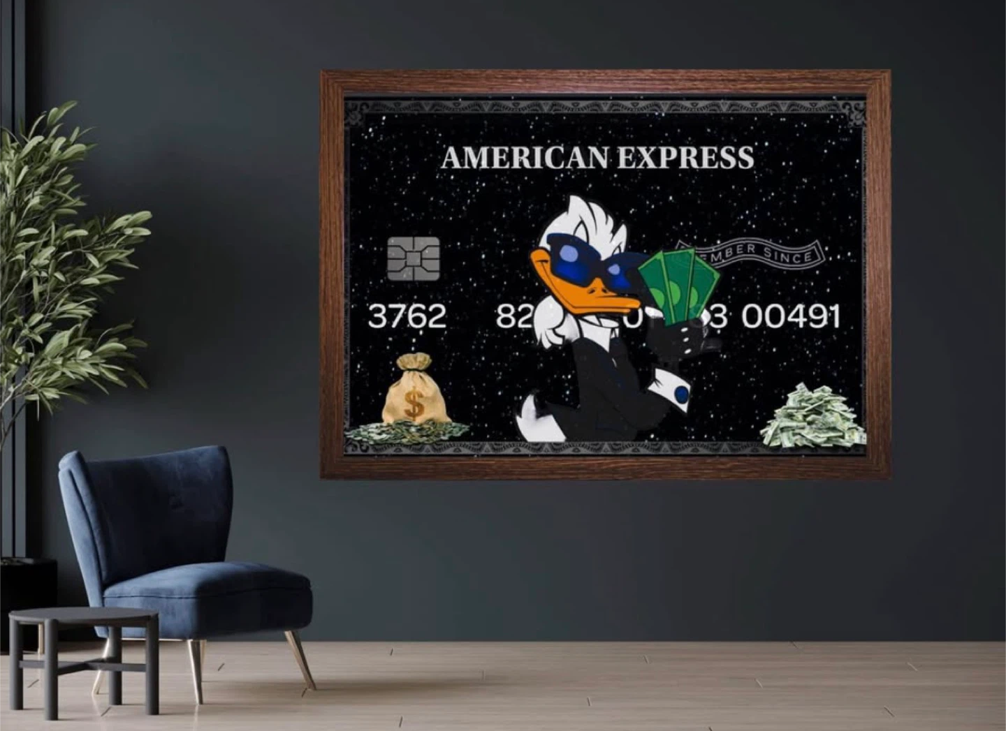 Amex duck wall art