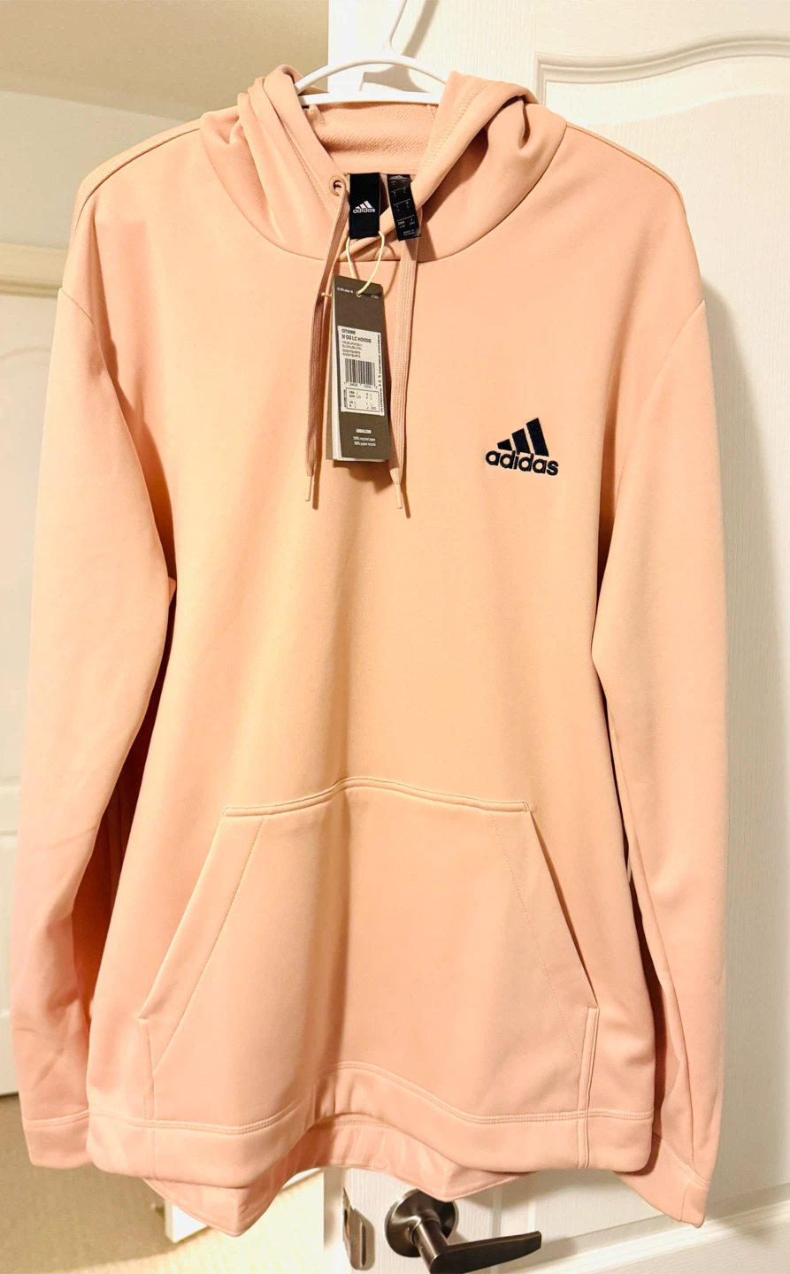 Adidas M GG LC Hoodie - L/G - Peach - New with Tags