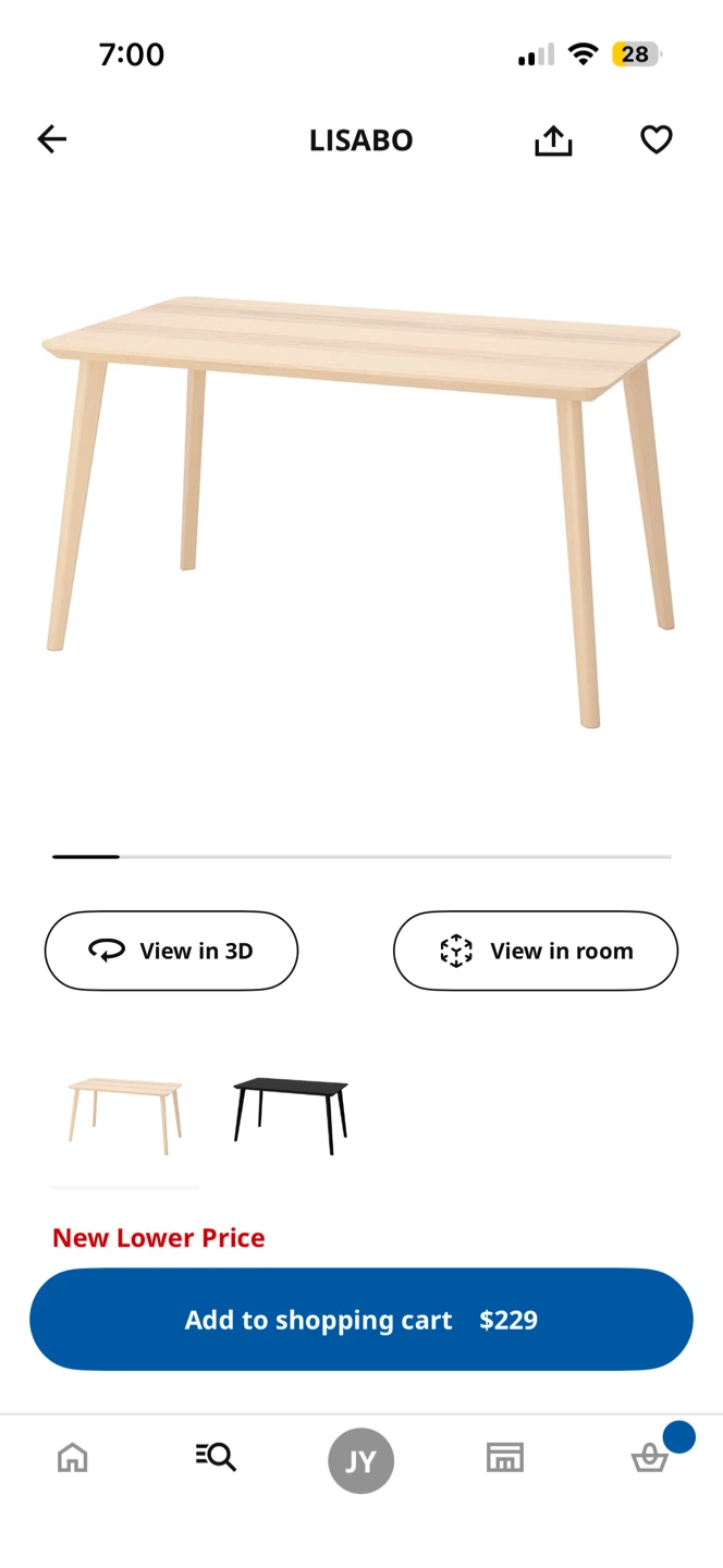 Moving Sale! Ikea Table (LISABO) - photo 5