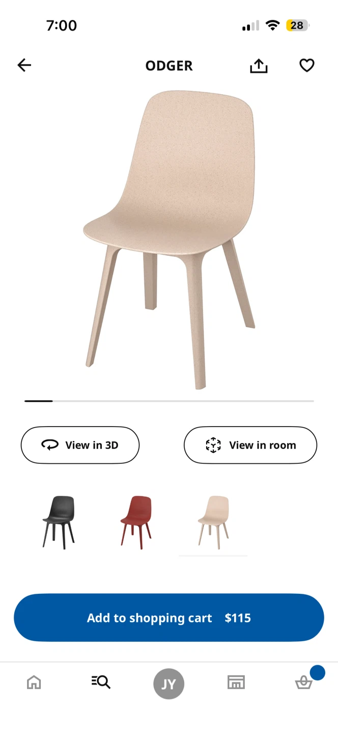 Moving Sale! Ikea Chair (ODGER) - Beige - photo 3