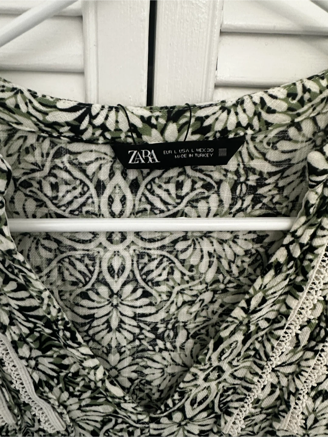 Zara Floral Print Tunic Blouse\Mini Dress - Size L - photo 3