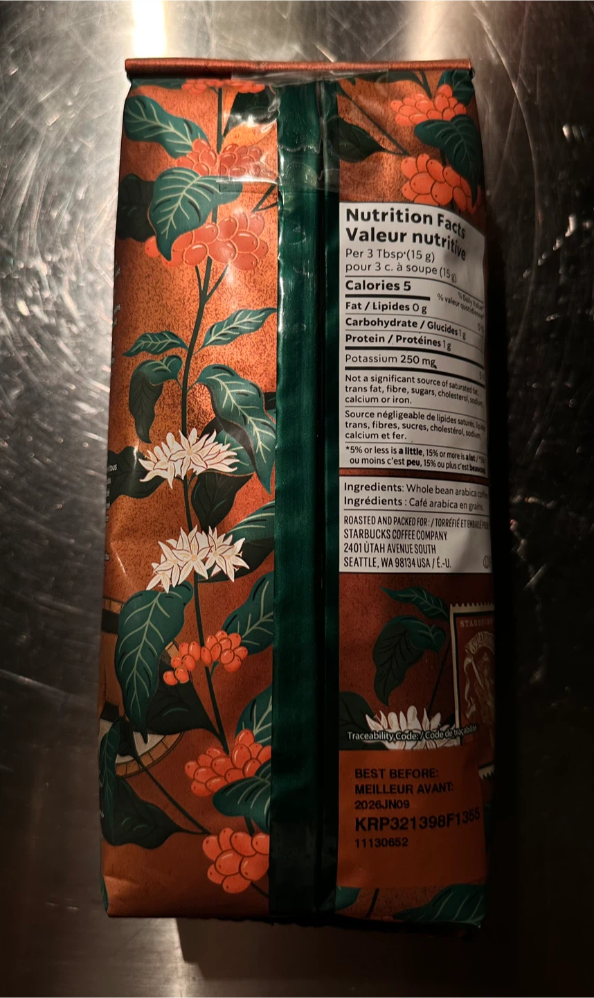 1lb Starbucks Pike Place Whole Bean Coffee - photo 2
