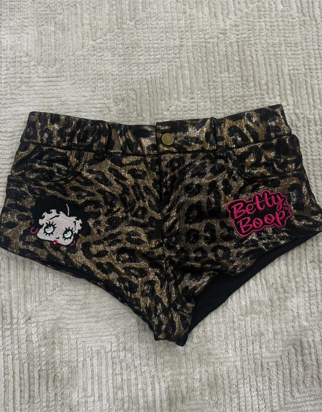 Betty Boop Leopard Print Shorts