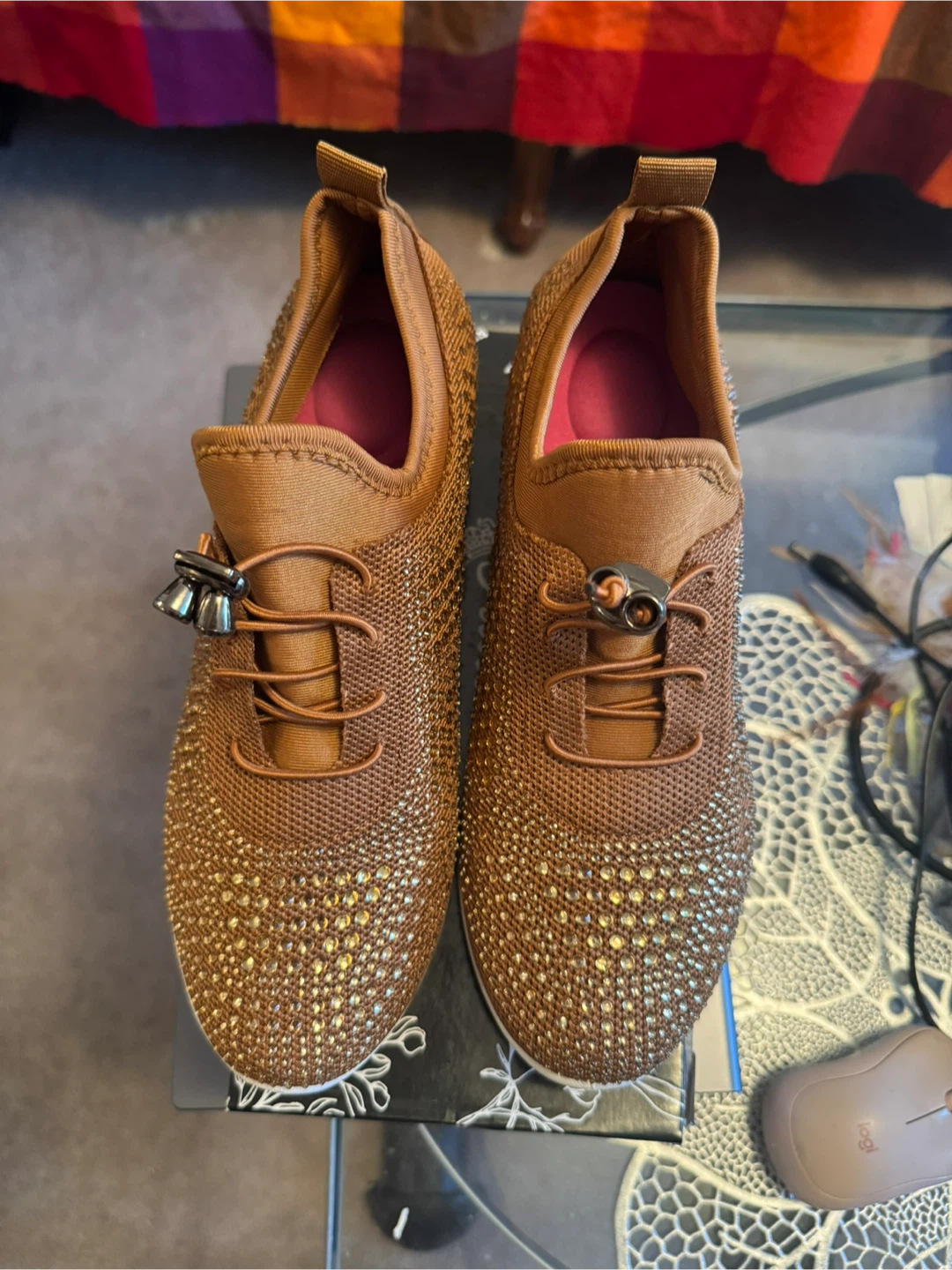 Atalina Women’s Brown Sneakers - Size 40 EU or 8.5 US