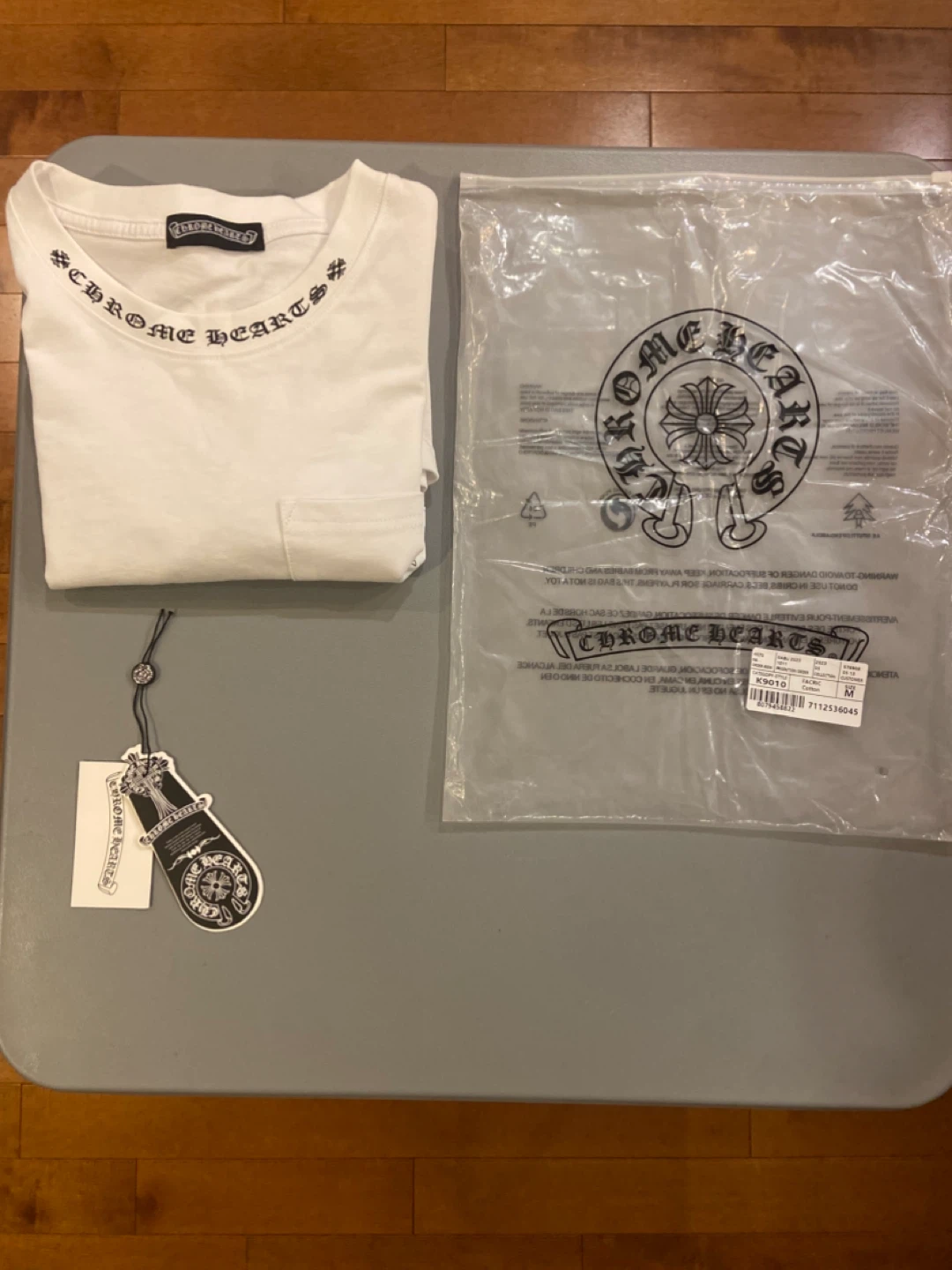 Chrome Hearts White Long Sleeve Shirt - Size Mq