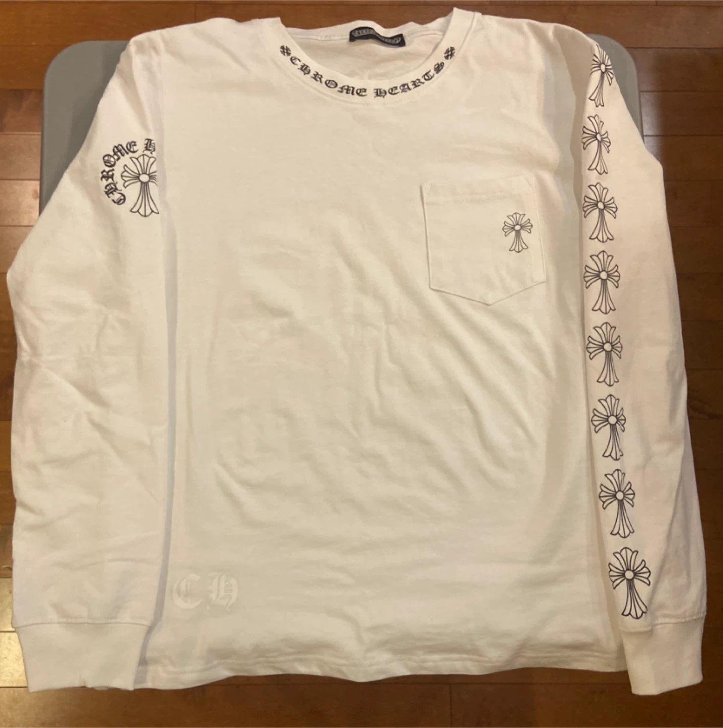 Chrome Hearts White Long Sleeve Shirt - Size Mq - photo 2