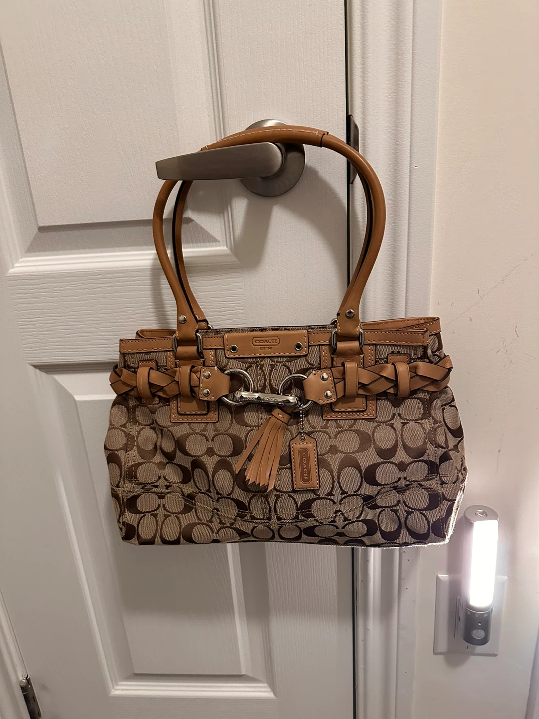 Brand new Coach Signature Collection Jacquard Fabric Tote