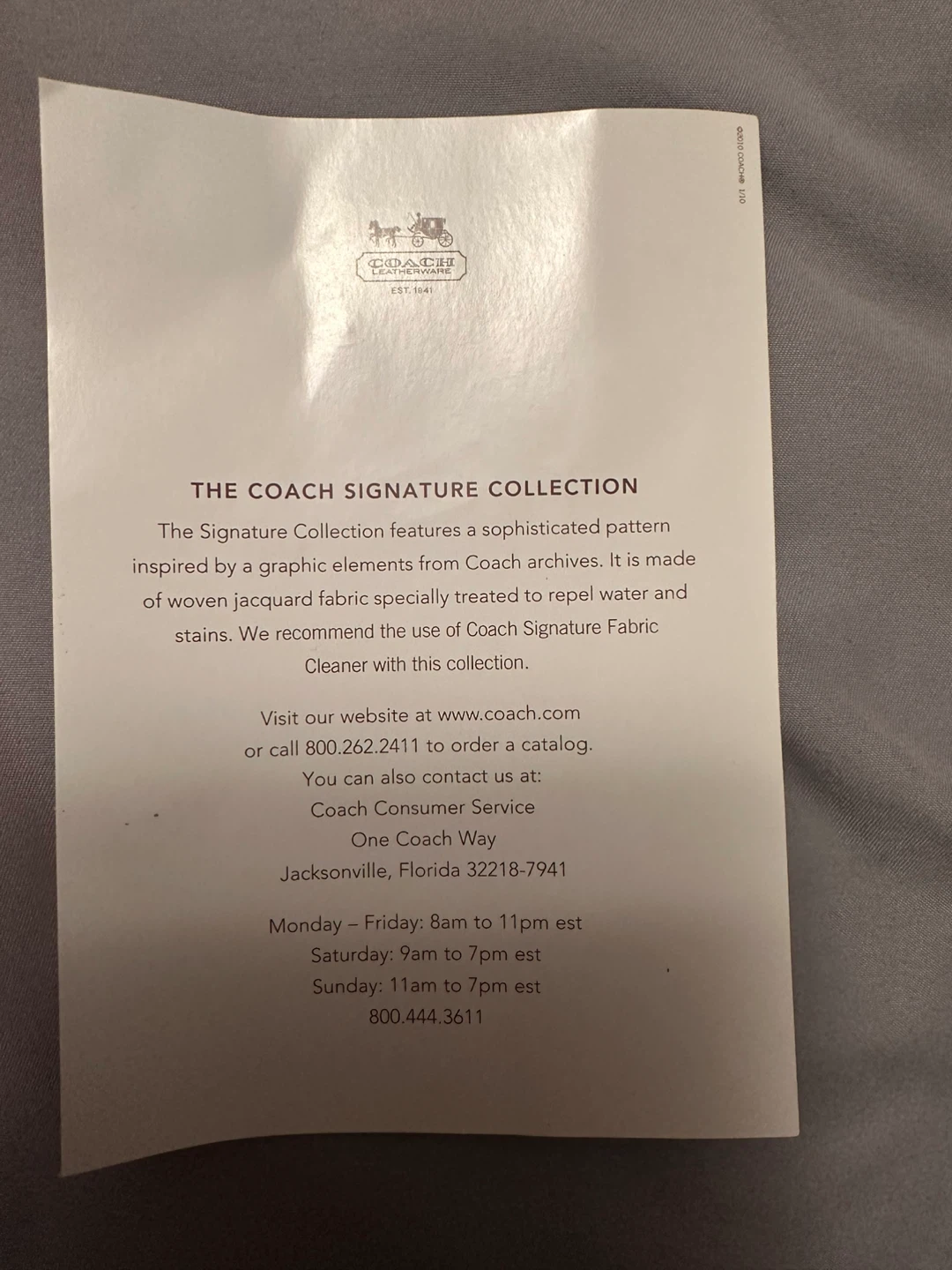 Brand new Coach Signature Collection Jacquard Fabric Tote - photo 5