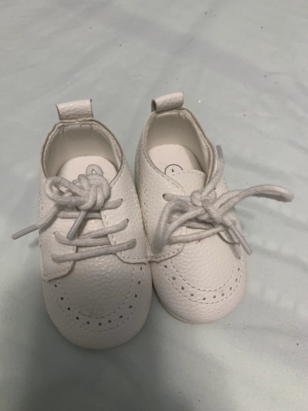 White Baby Dress Shoes - Size 1