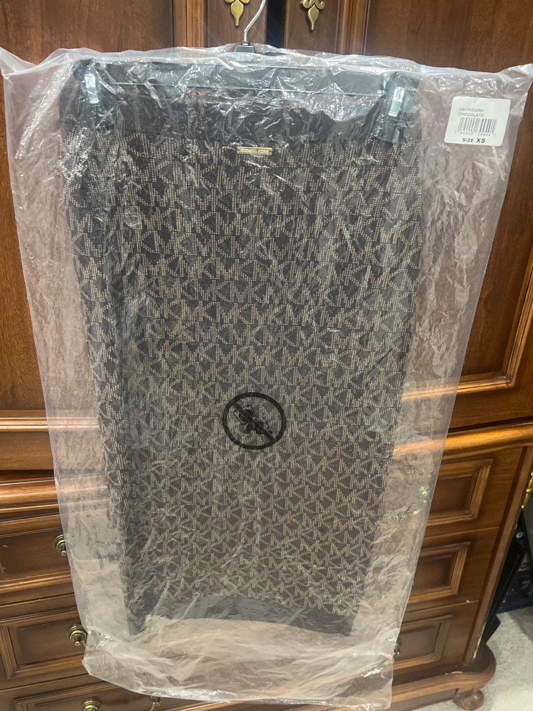 Michael Kors XS Knit Pencil Skirt - Brown Pattern