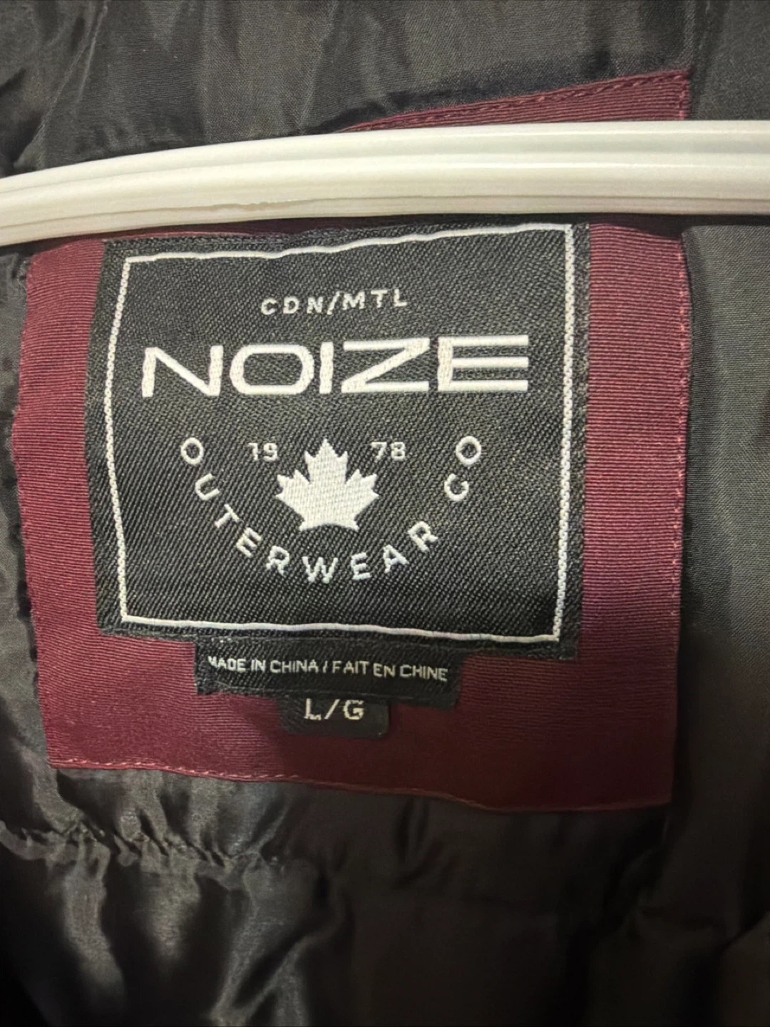 Noize Outerwear Co. Burgundy Winter Coat - Size L - photo 3