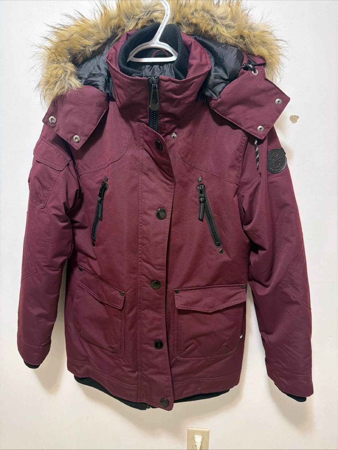 Noize Outerwear Co. Burgundy Winter Coat - Size L