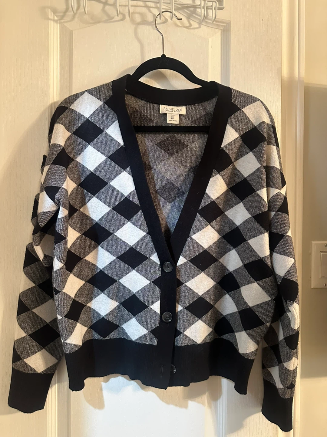 Rachel Zoe Black & White Cardigan - Size L