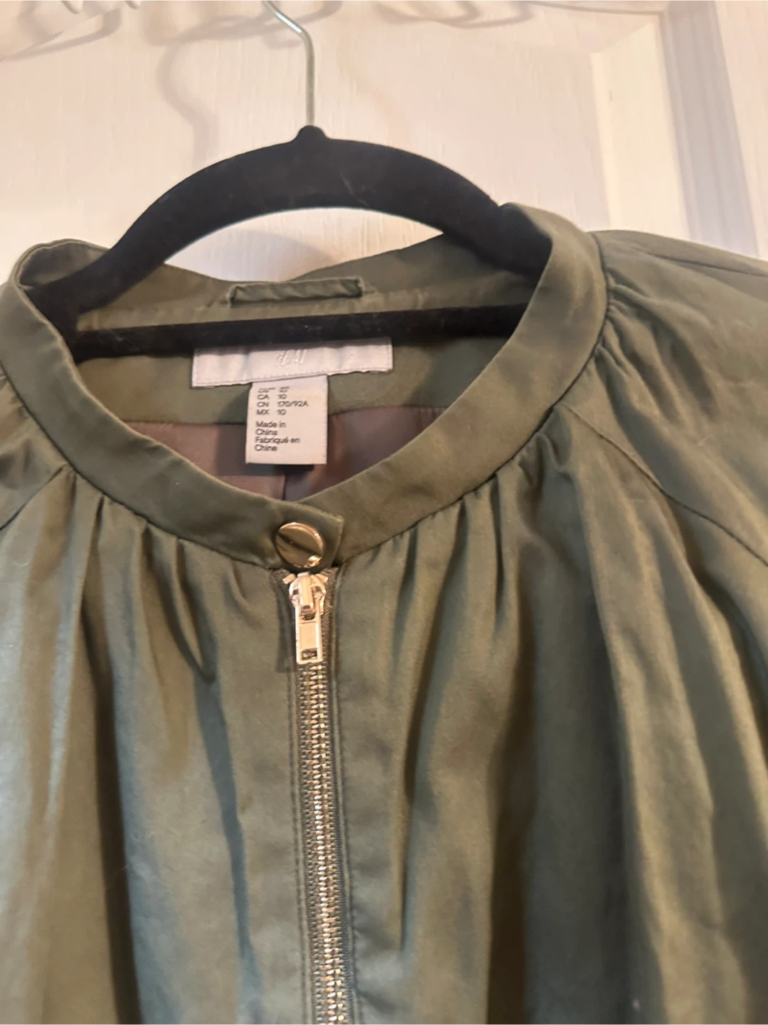 H&M Olive Green light Jacket - Size 10 - photo 2