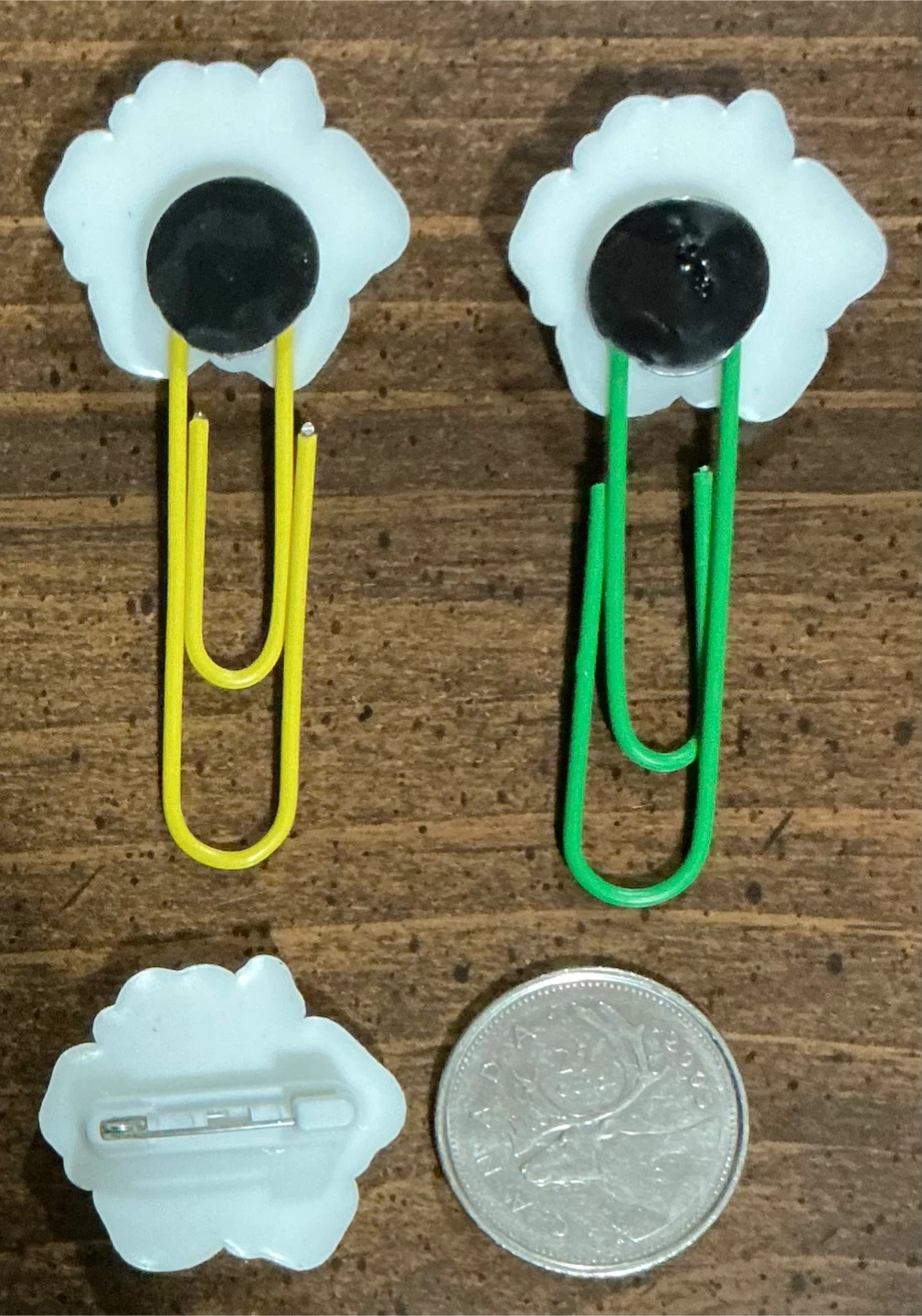 Rainbow Hibiscus Paper Clips and Pin - photo 2