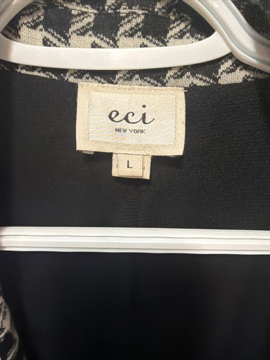 ECI Houndstooth Blazer - Size L - photo 3