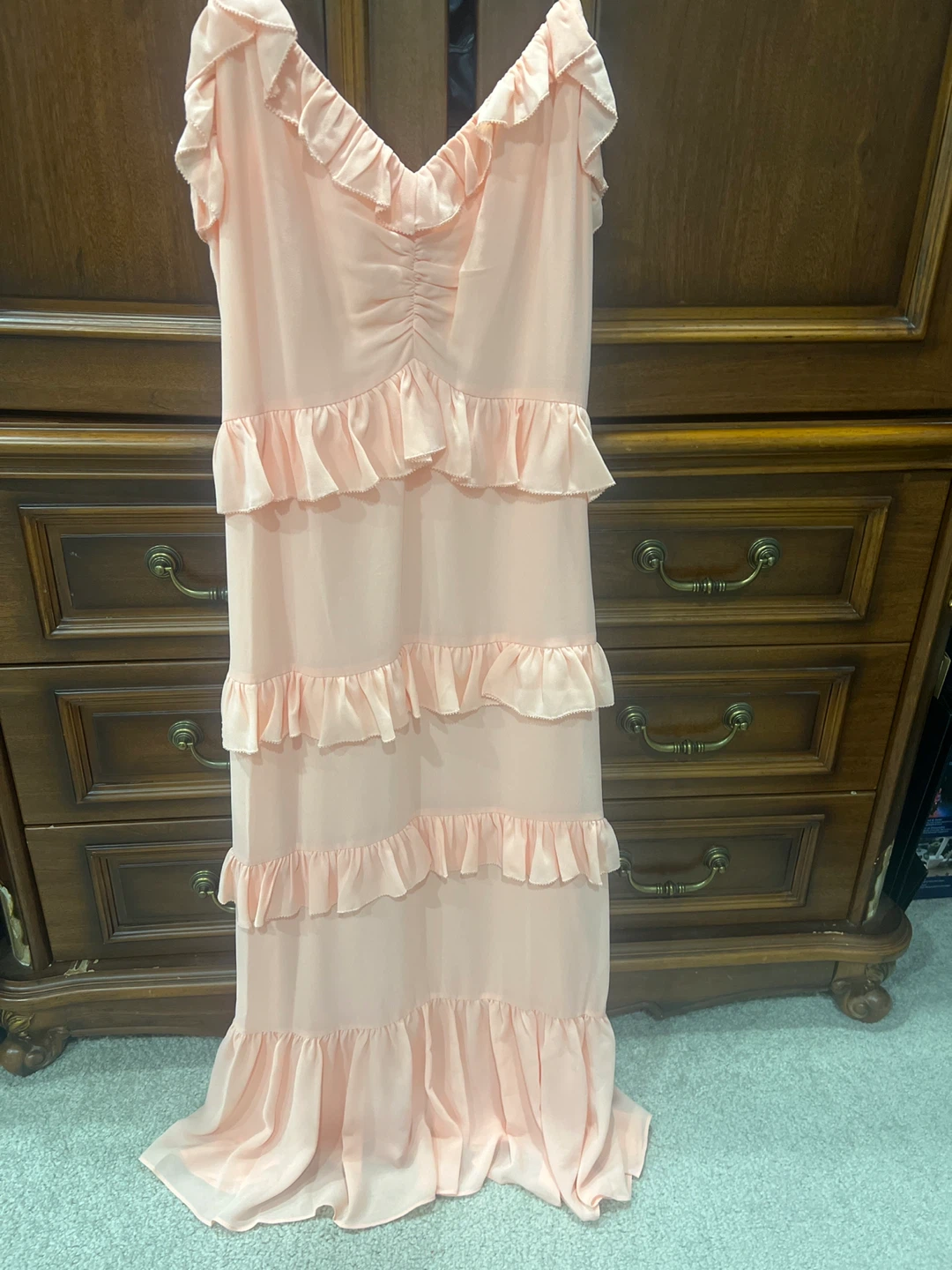 Michael Kors Pink Ruffle Maxi Dress - photo 2