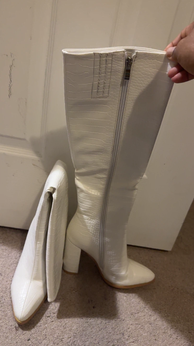 Black Thigh High Stiletto Boots - photo 3