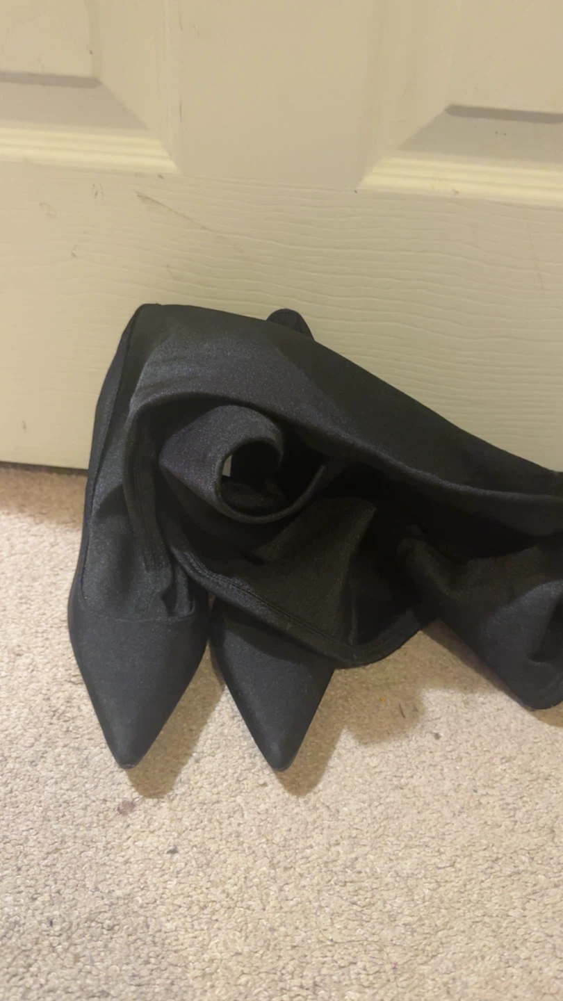 Black Thigh High Stiletto Boots - photo 4