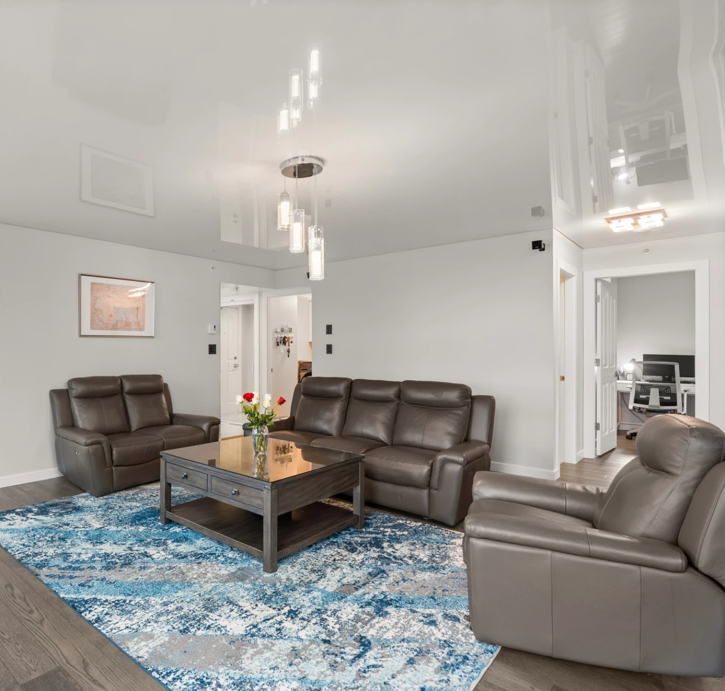 Leather Living Room Set - Sofa, Loveseat, Chair - photo 5