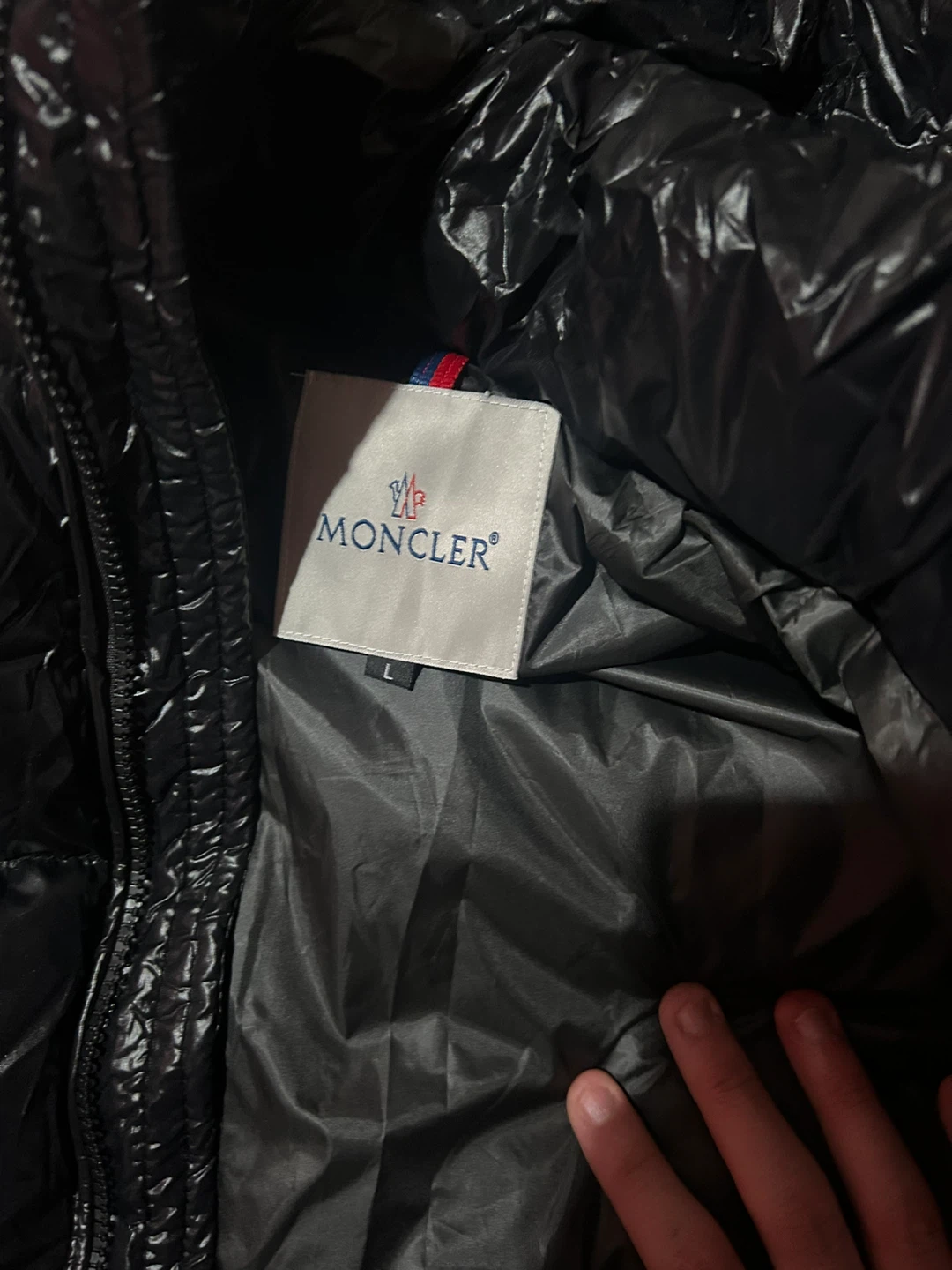 Moncler Black Puffer Jacket - Size L - photo 5