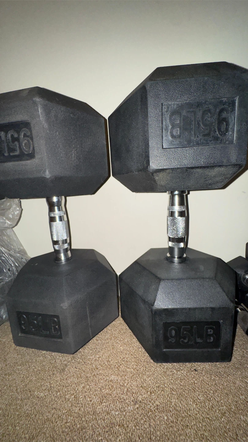 Pair of 95LB Dumbbells