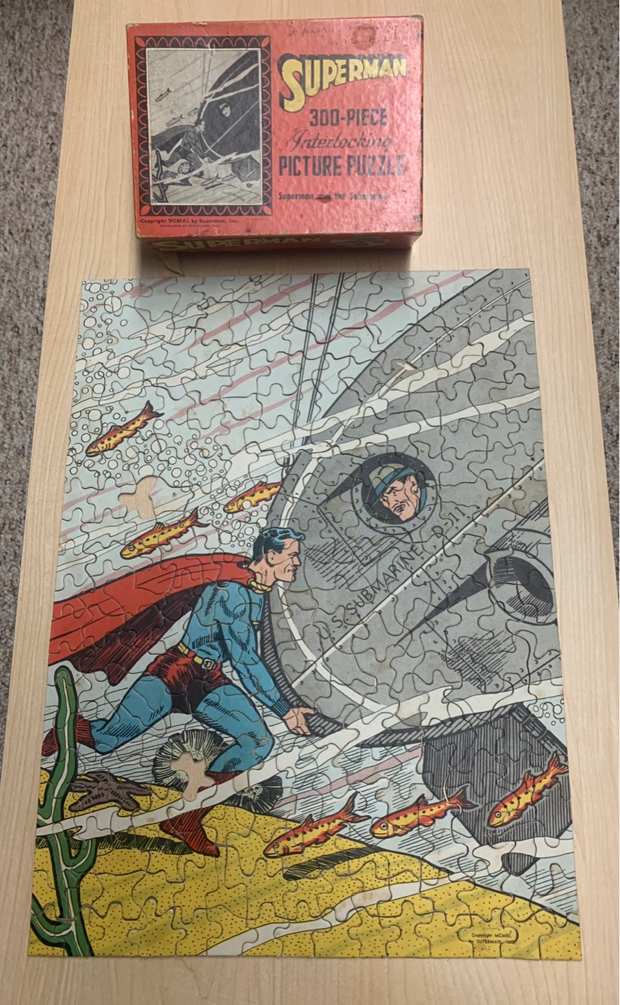 Rare Vintage Superman 300-Piece Picture Puzzle