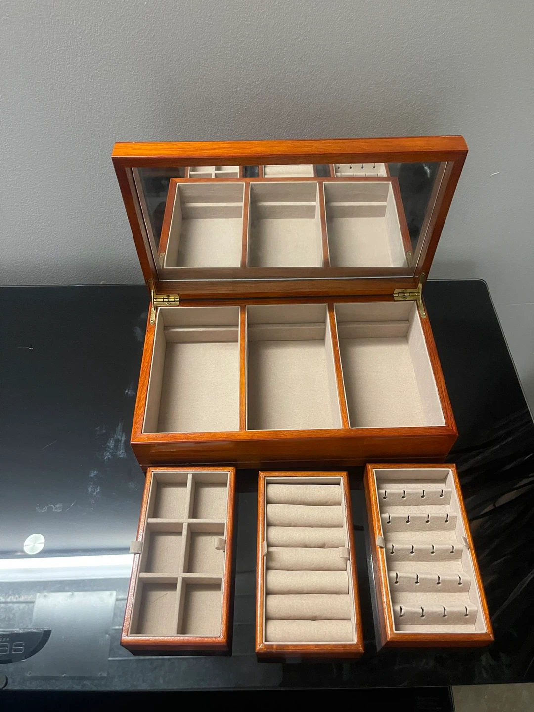 Wooden Jewelry Box Organizer