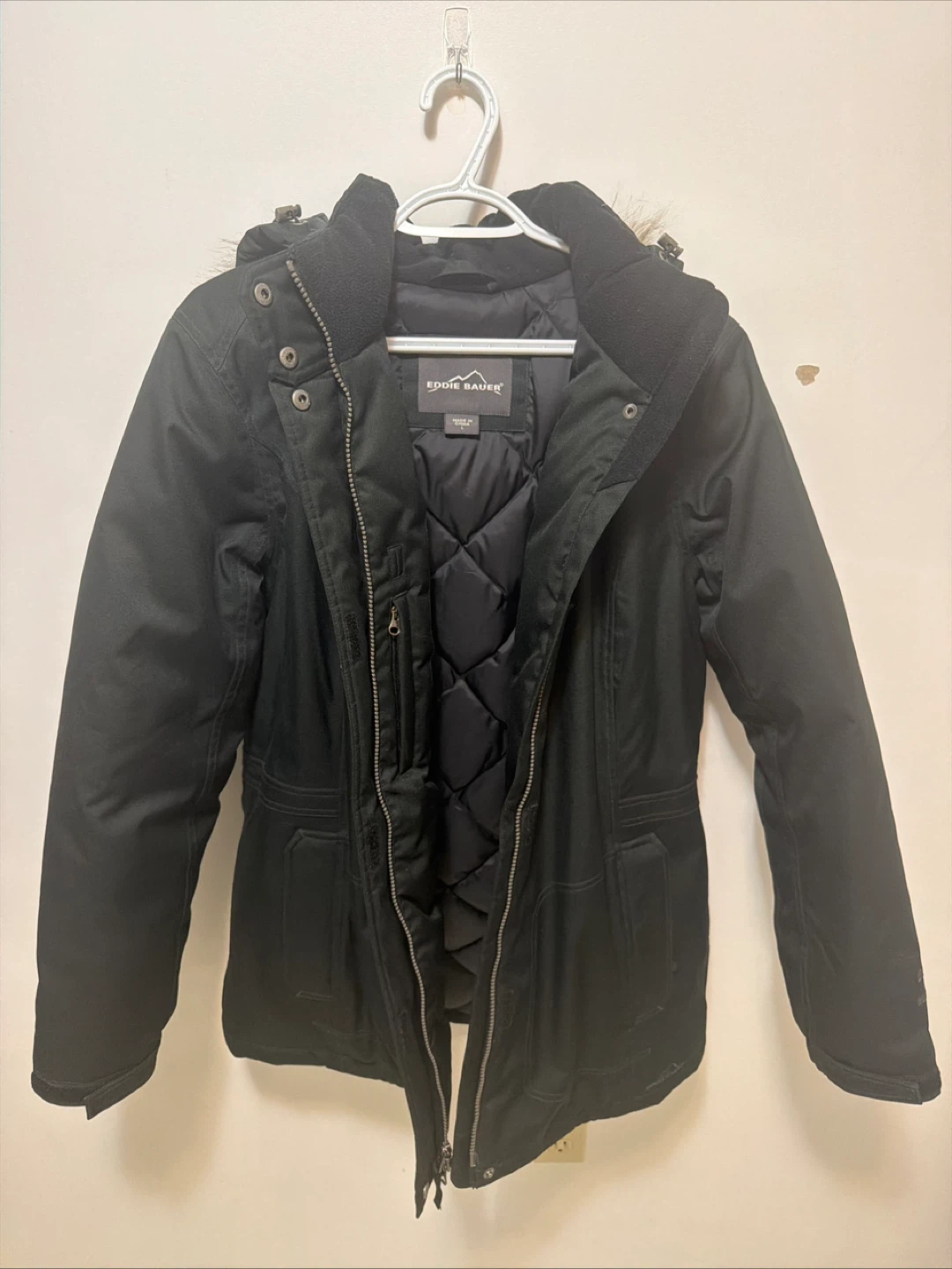 Eddie Bauer WeatherEdge Black Winter Jacket - Size L