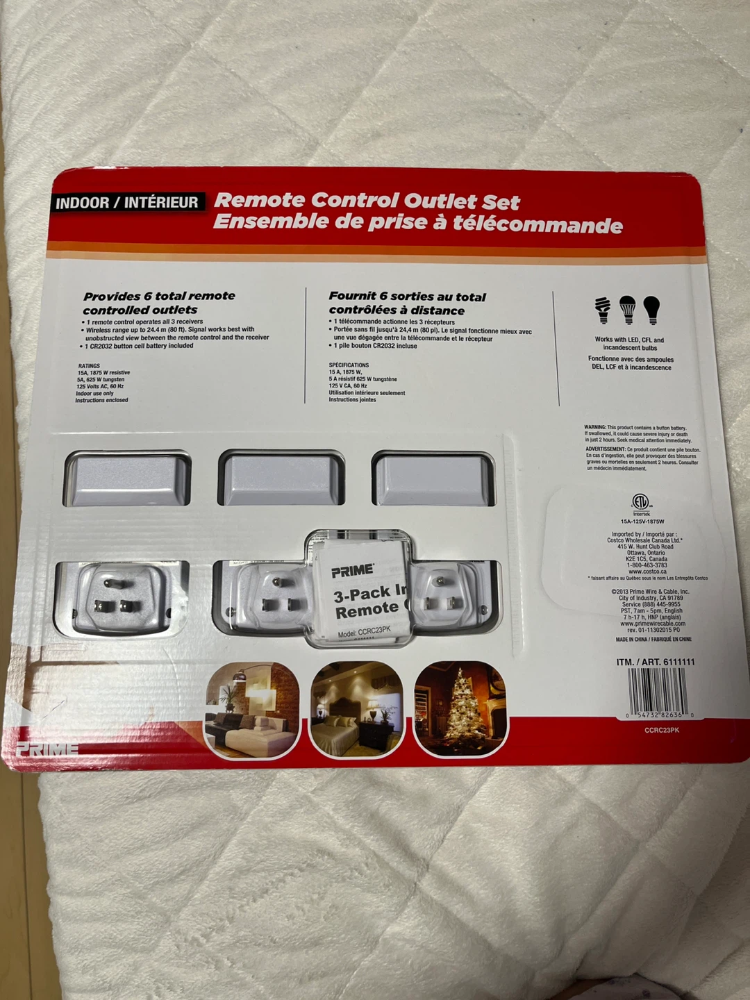 PRIME Remote Control Outlet Set - 6 Outlets - photo 2