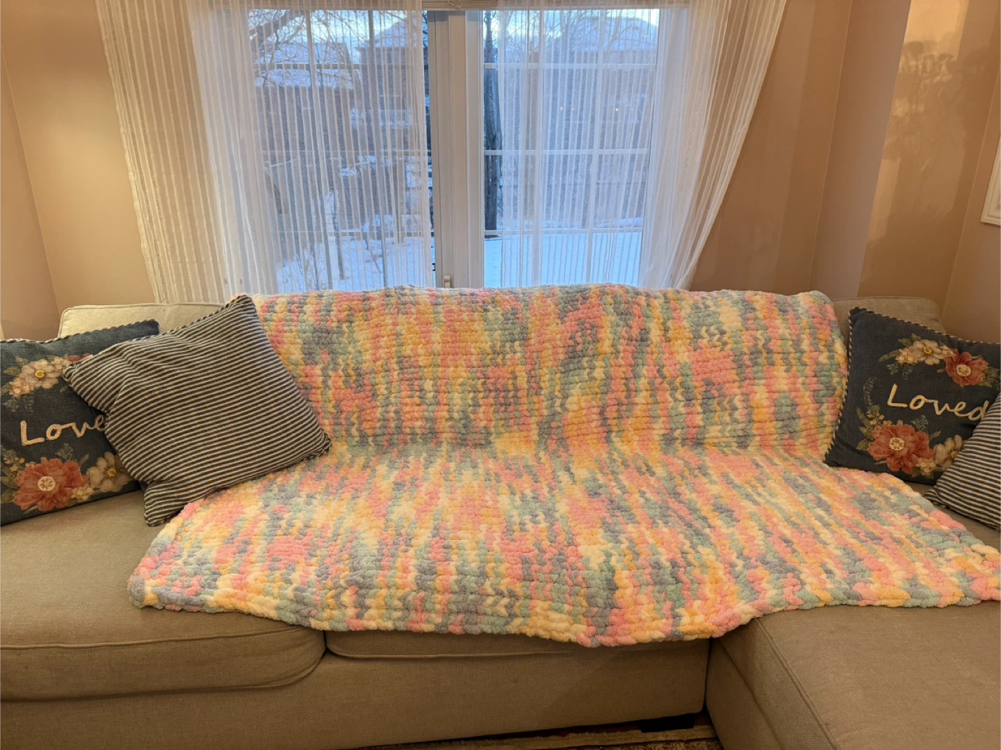 Handmade Chunky Knit Blanket - photo 4