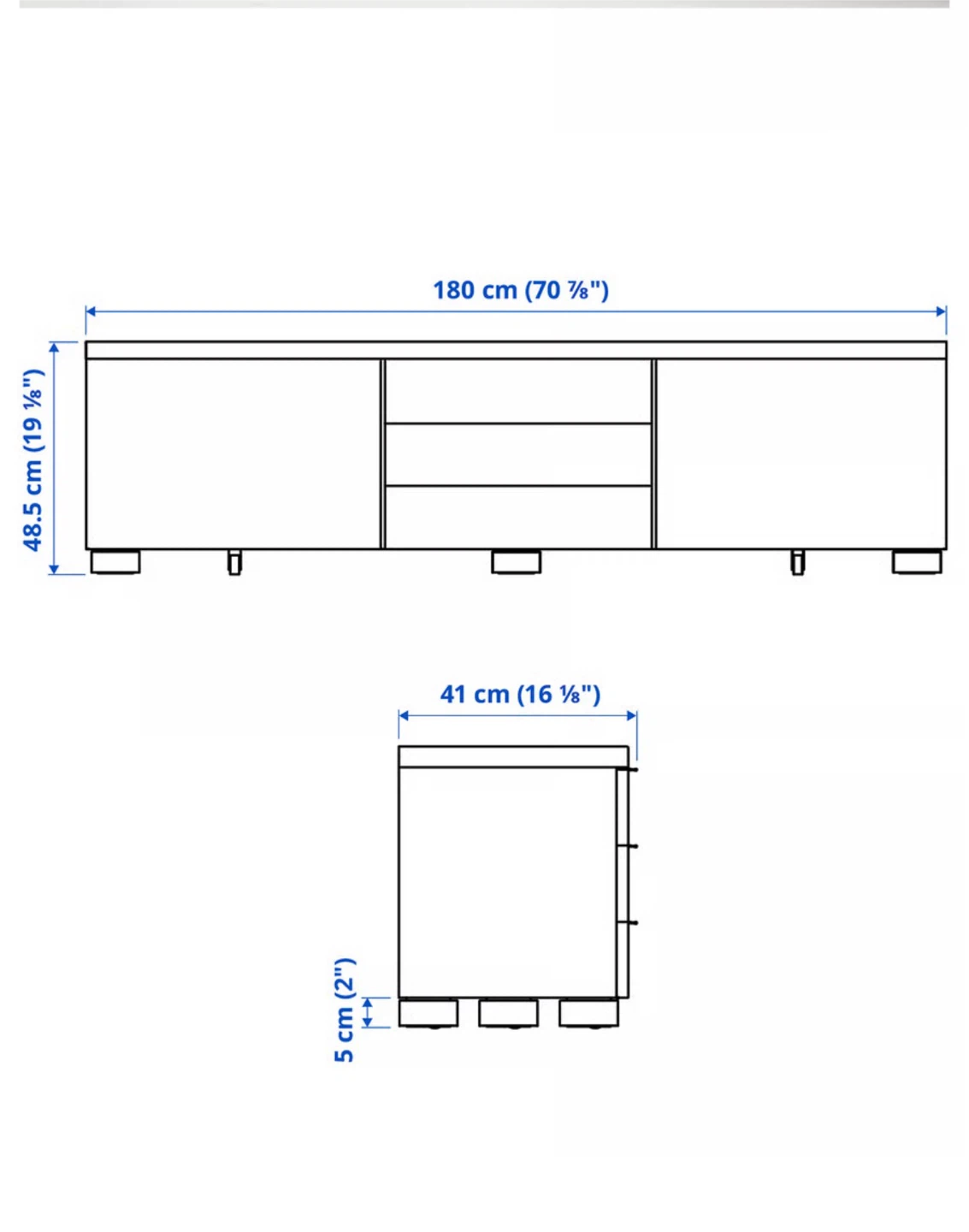 IKEA Besta TV Stand - like new! - photo 4