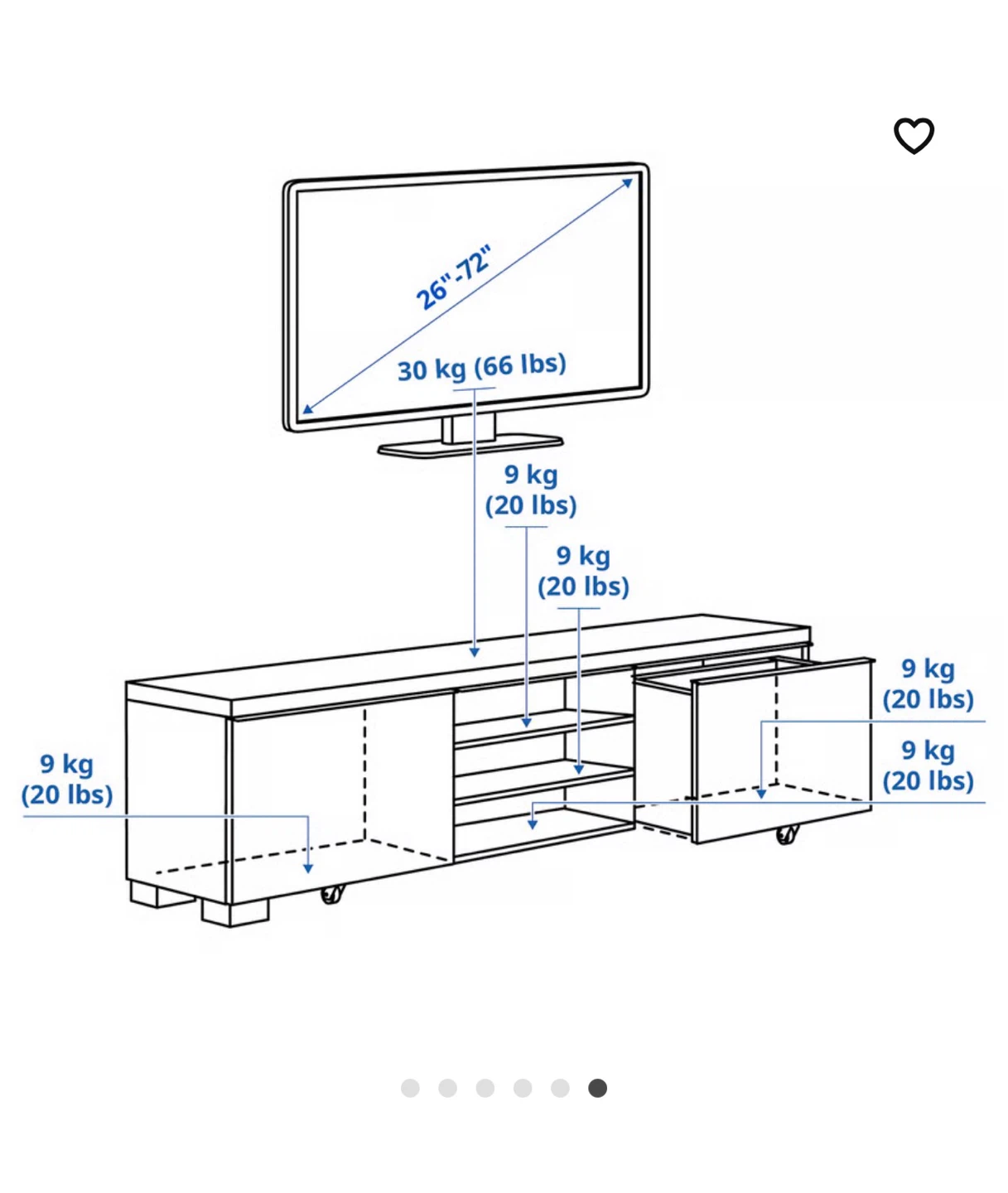IKEA Besta TV Stand - like new! - photo 5