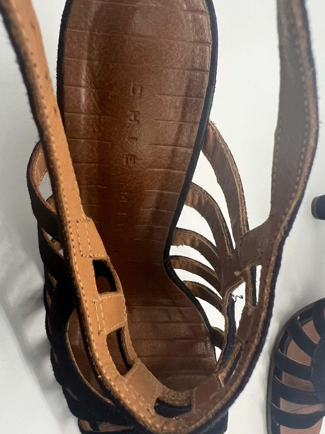 CHIE MIHARA Kayur Deep Purple Suede Open Toe Sandals sz 39.5 - photo 3