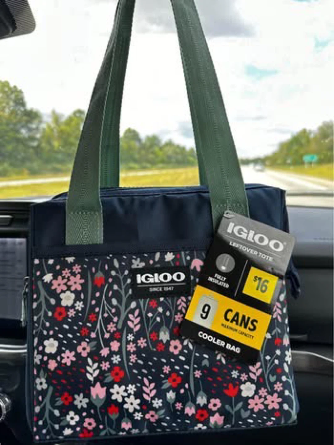 Igloo Leftover Floral Tote Cooler Bag - 9 Can Capacity